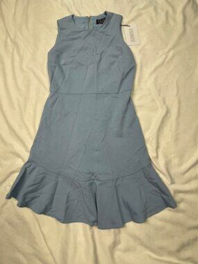 Caldwell Collection Women's Flounce Hem Rhonda Dress, Sky Blue, Size XS